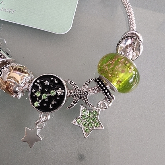 NEW Pisces Zodiac Sign Snake Chain Charm Beads Bracelet - Picture 6 of 7